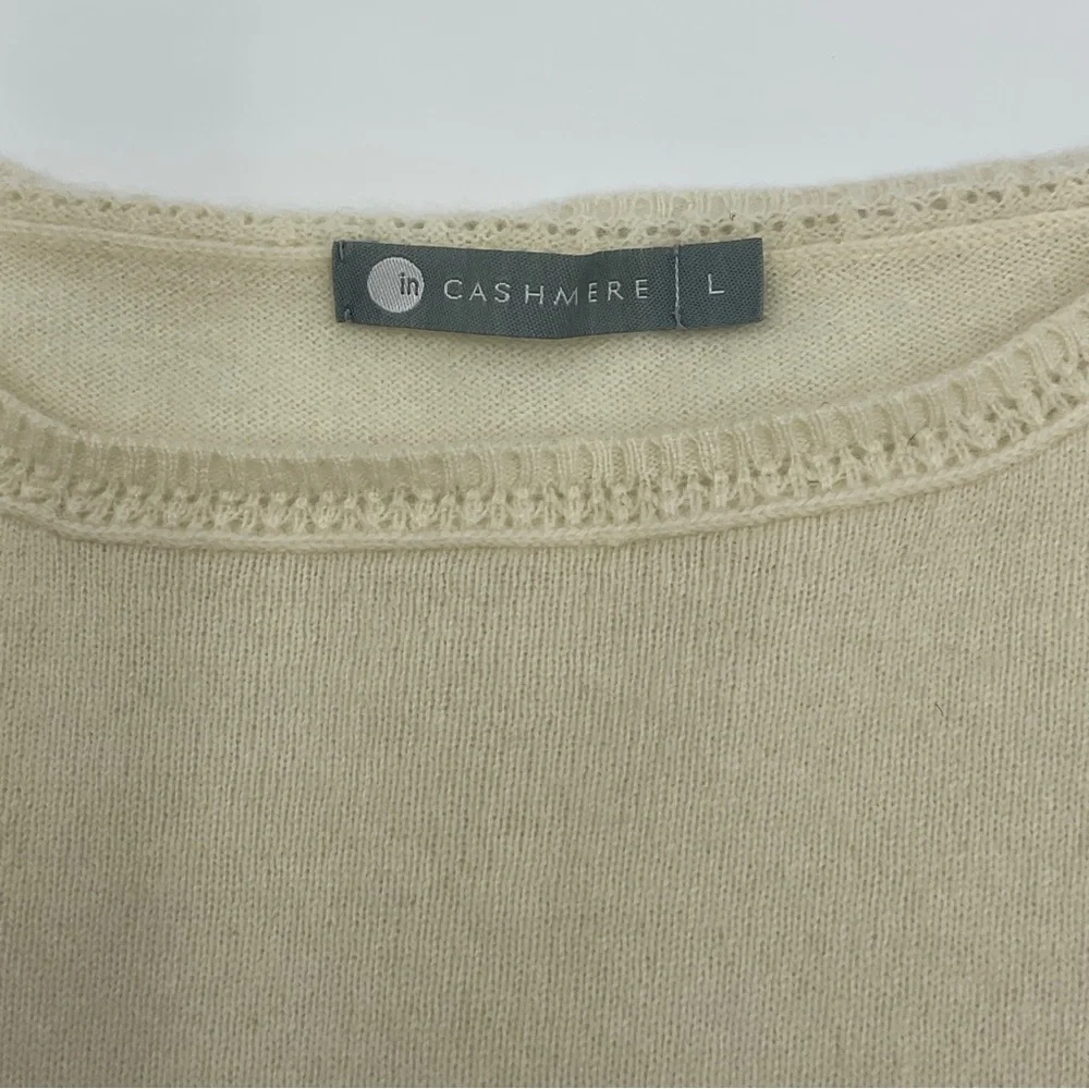 InCashmere ivory sweater